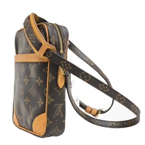 LOUIS VUITTON Danube Shoulder Bag Monogram Leather Brown France M45266 62EE085 - Picture 9 of 14